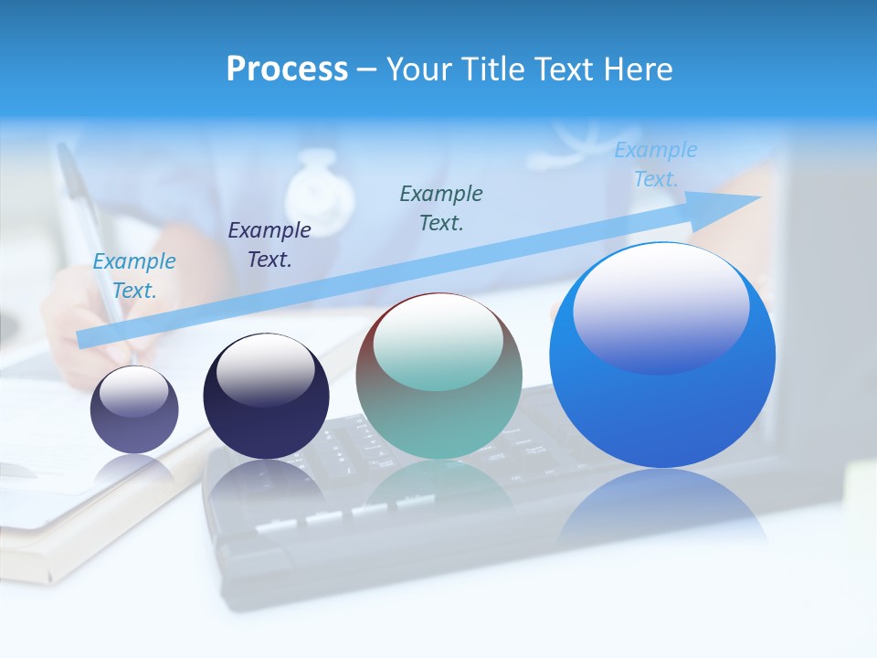 White Women Close Up PowerPoint Template