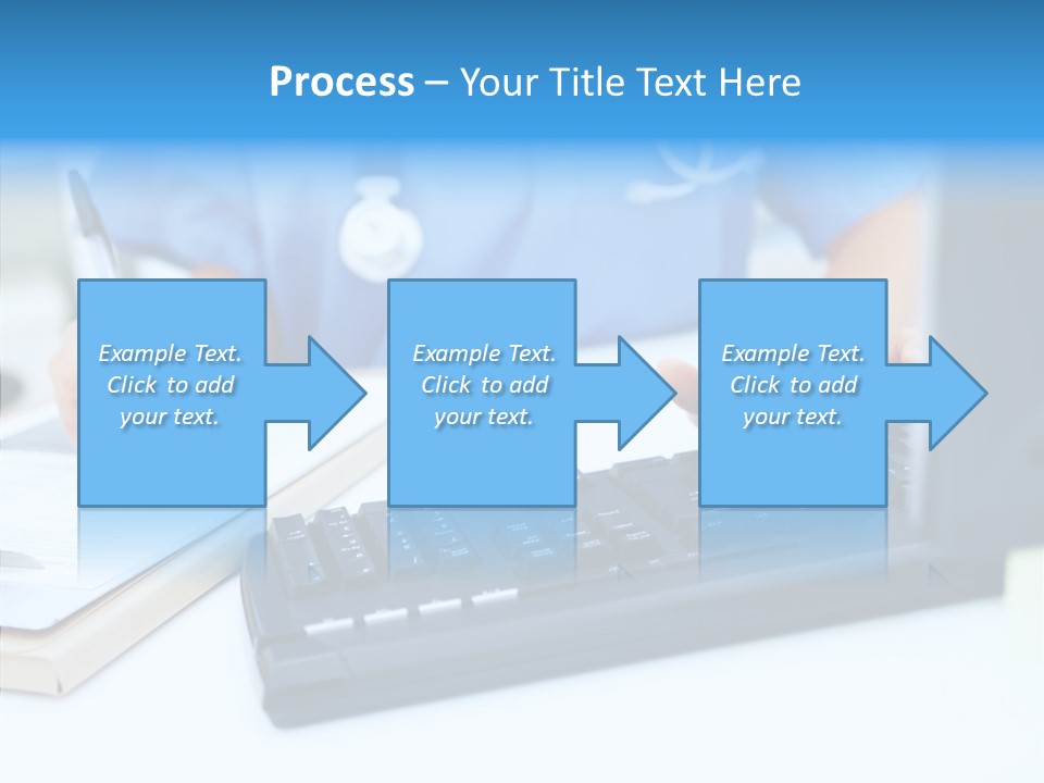 White Women Close Up PowerPoint Template