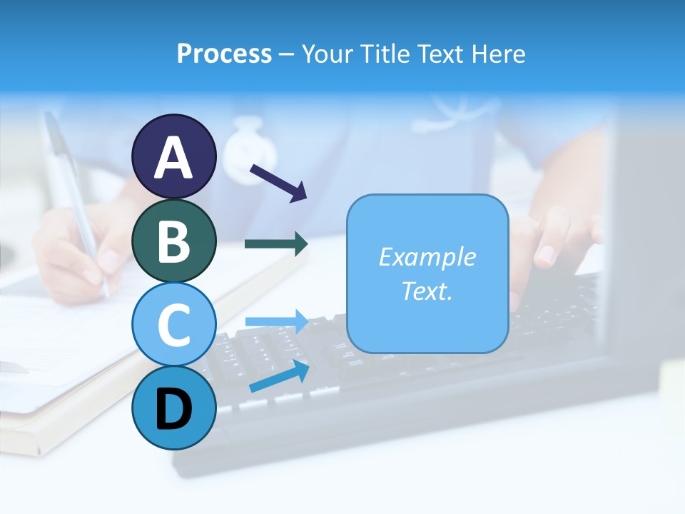 White Women Close Up PowerPoint Template