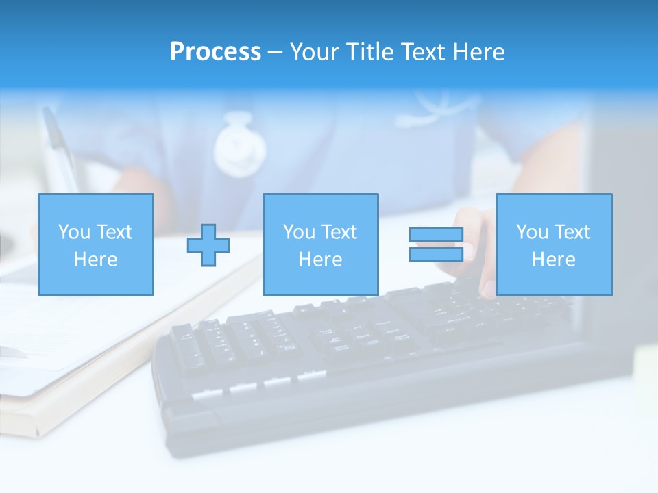 White Women Close Up PowerPoint Template