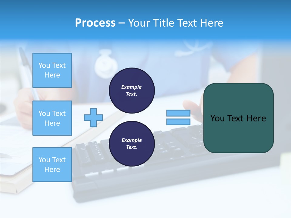 White Women Close Up PowerPoint Template
