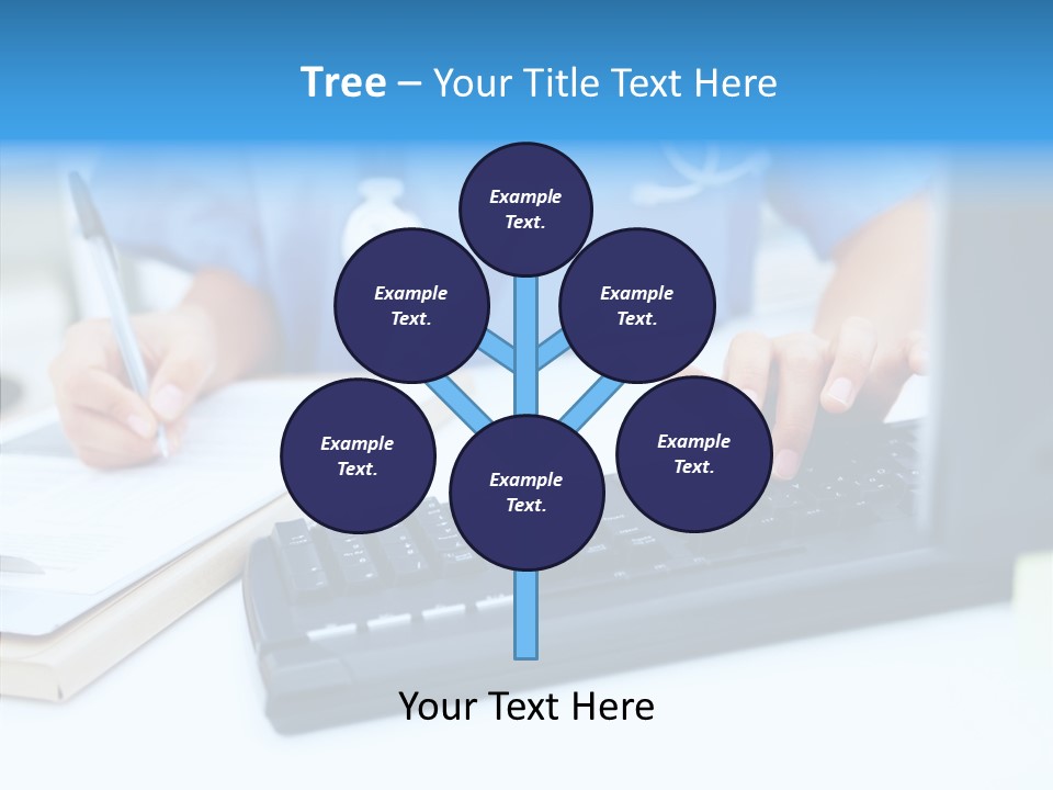 White Women Close Up PowerPoint Template
