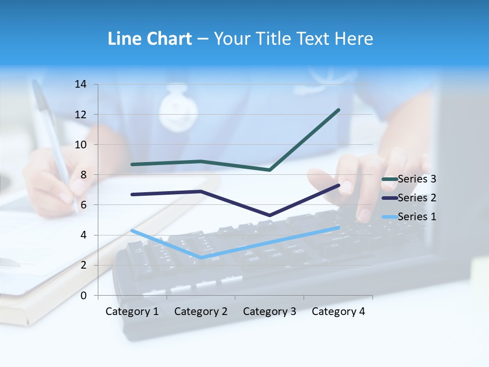 White Women Close Up PowerPoint Template