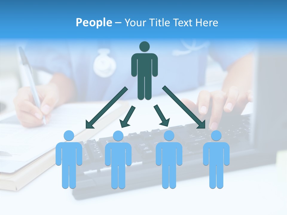 White Women Close Up PowerPoint Template