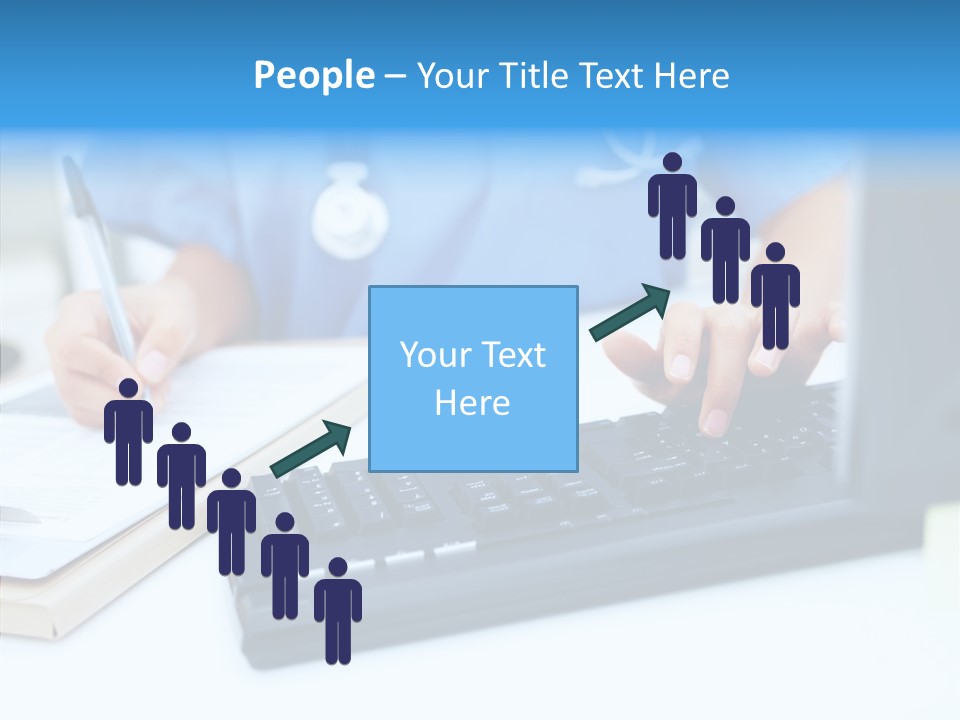 White Women Close Up PowerPoint Template