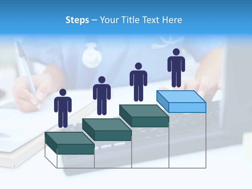 White Women Close Up PowerPoint Template