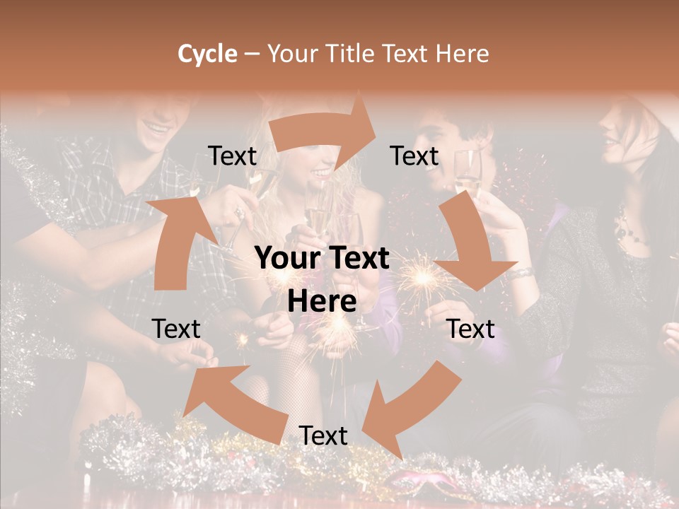 Touching Grandmother Finger PowerPoint Template