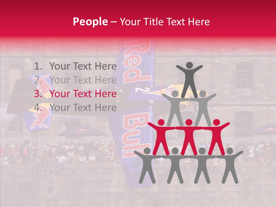 Touching Young White Background PowerPoint Template