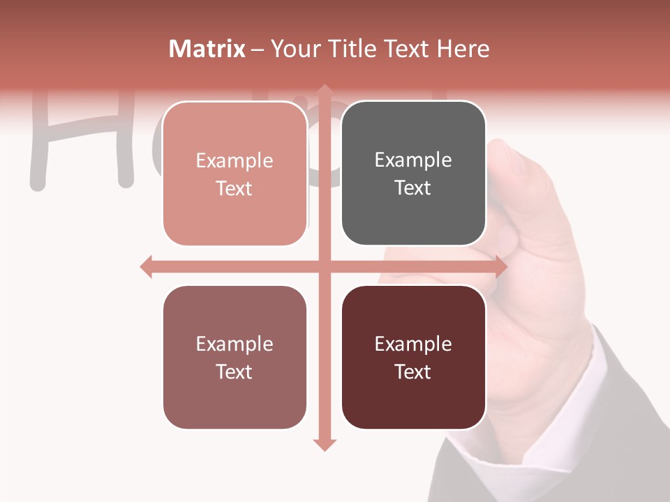 Senior  Assistance Holding Hands PowerPoint Template