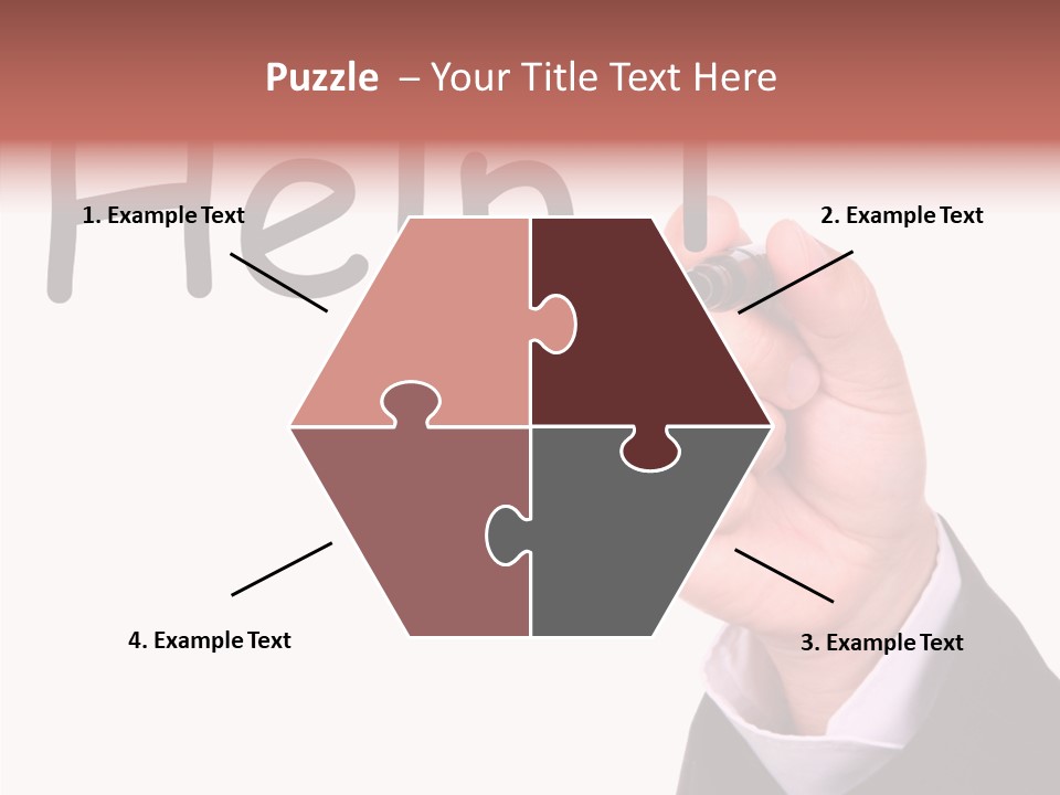 Senior  Assistance Holding Hands PowerPoint Template