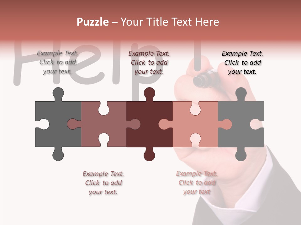 Senior  Assistance Holding Hands PowerPoint Template