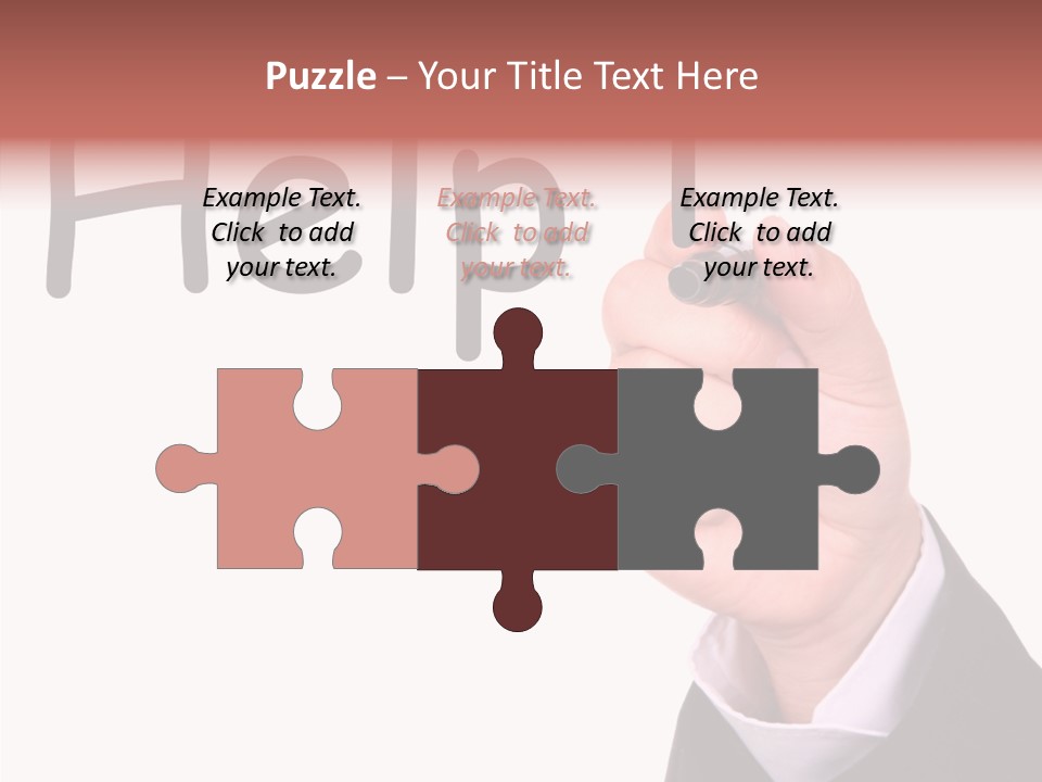 Senior  Assistance Holding Hands PowerPoint Template