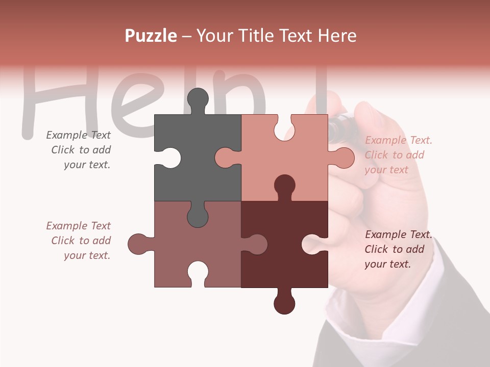 Senior  Assistance Holding Hands PowerPoint Template