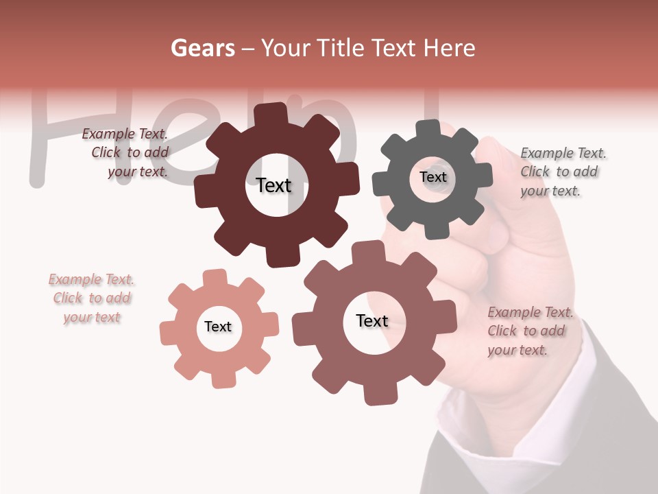 Senior  Assistance Holding Hands PowerPoint Template