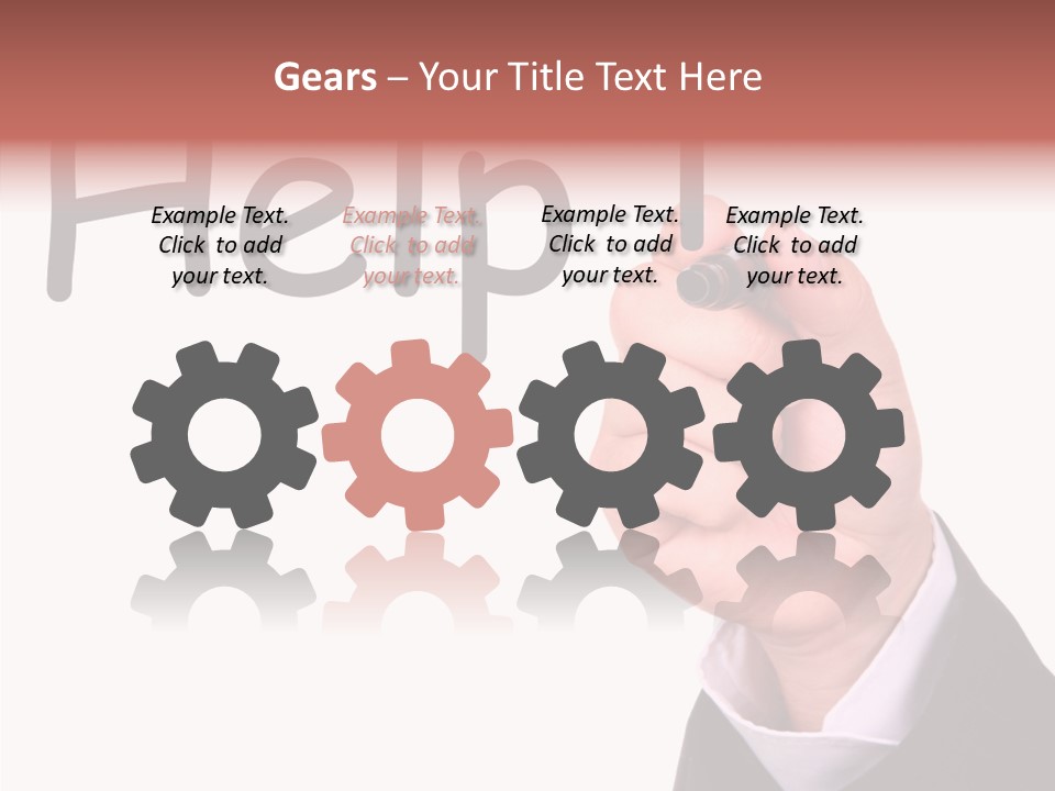 Senior  Assistance Holding Hands PowerPoint Template