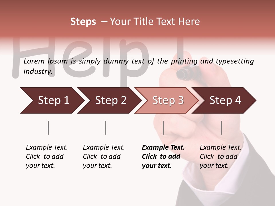 Senior  Assistance Holding Hands PowerPoint Template