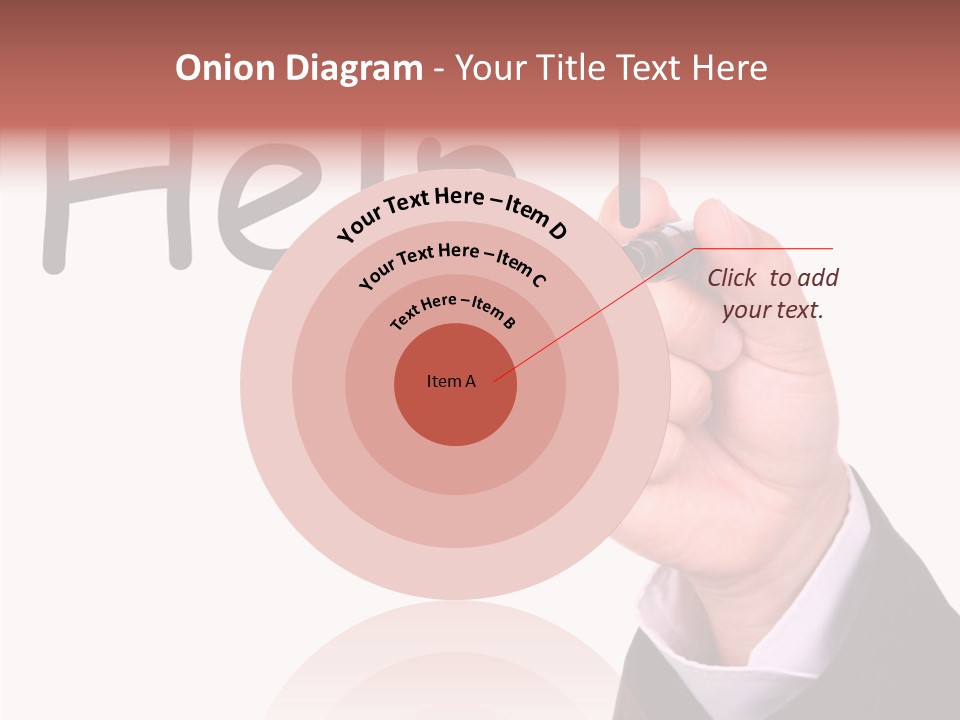 Senior  Assistance Holding Hands PowerPoint Template