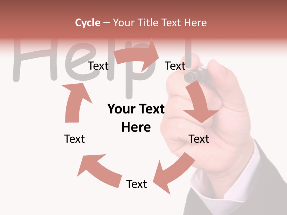 Senior  Assistance Holding Hands PowerPoint Template