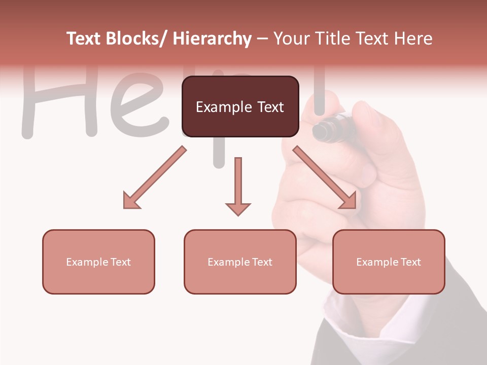 Senior  Assistance Holding Hands PowerPoint Template