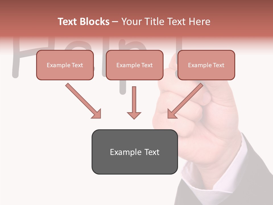 Senior  Assistance Holding Hands PowerPoint Template