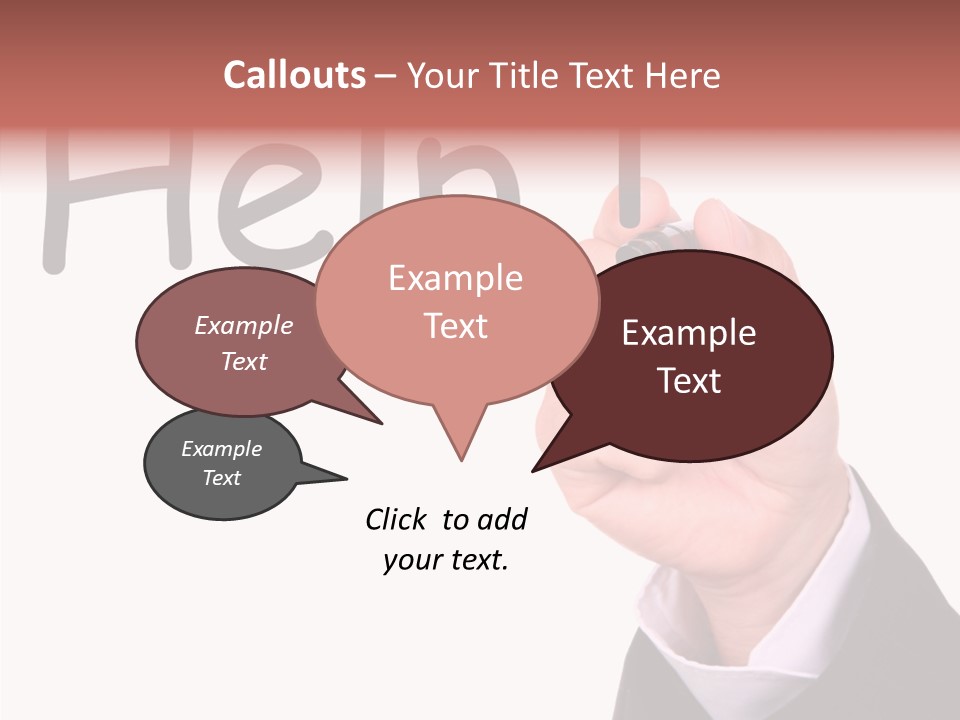 Senior  Assistance Holding Hands PowerPoint Template