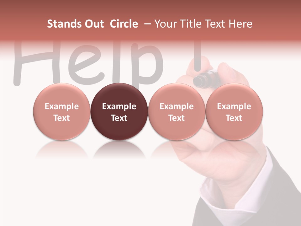 Senior  Assistance Holding Hands PowerPoint Template