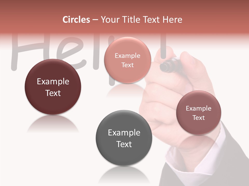 Senior  Assistance Holding Hands PowerPoint Template