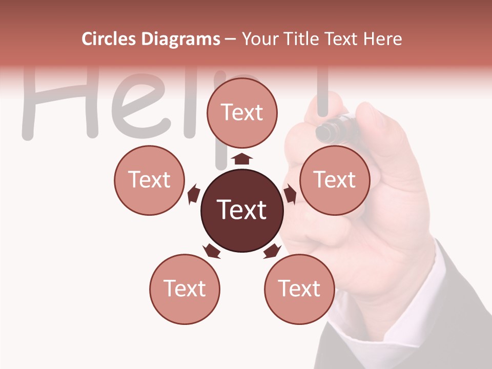 Senior  Assistance Holding Hands PowerPoint Template