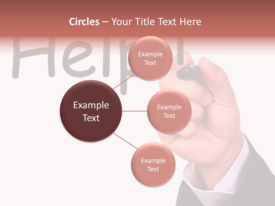 Senior  Assistance Holding Hands PowerPoint Template