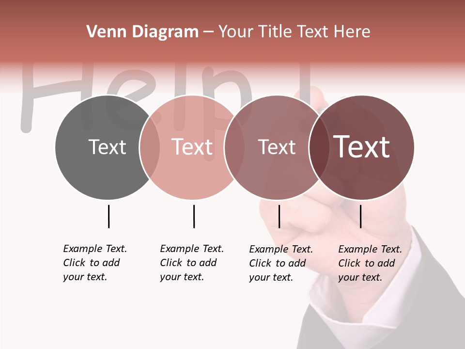 Senior  Assistance Holding Hands PowerPoint Template