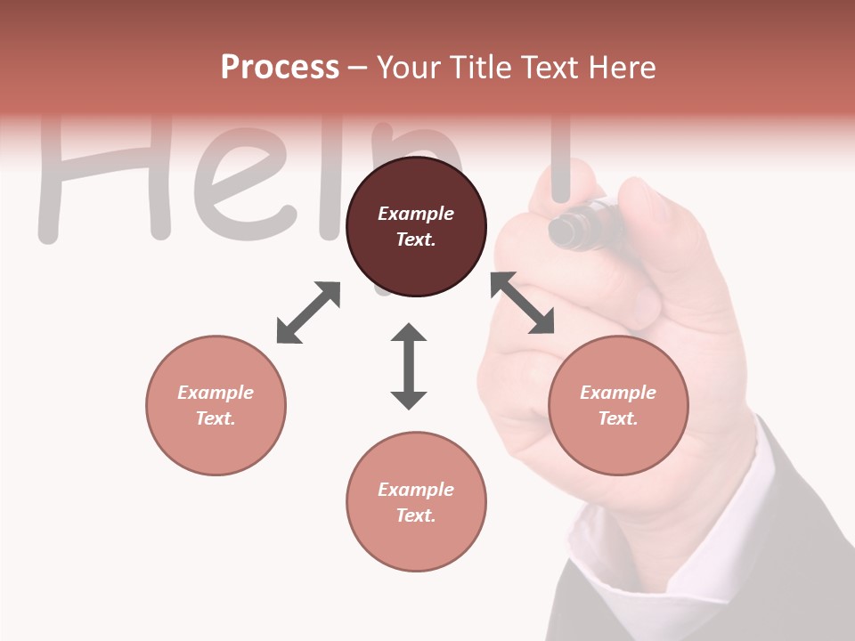 Senior  Assistance Holding Hands PowerPoint Template