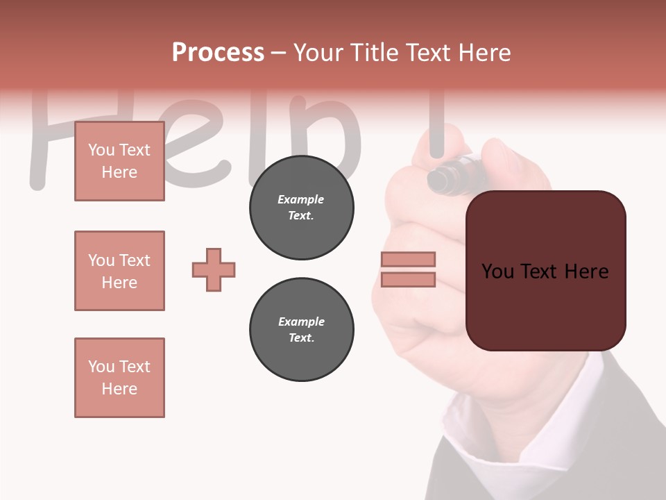 Senior  Assistance Holding Hands PowerPoint Template
