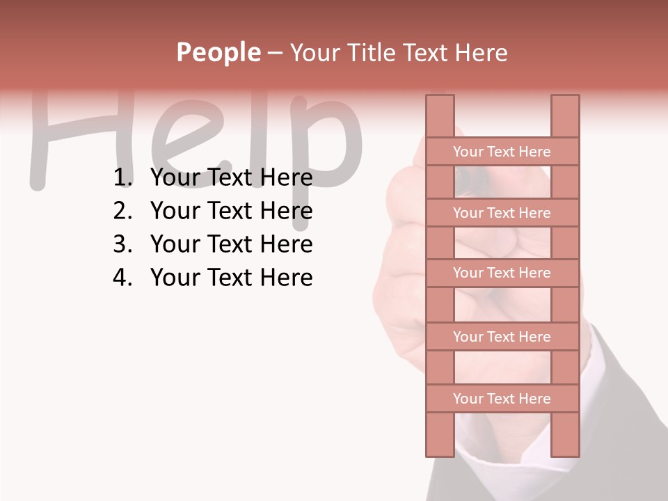 Senior  Assistance Holding Hands PowerPoint Template