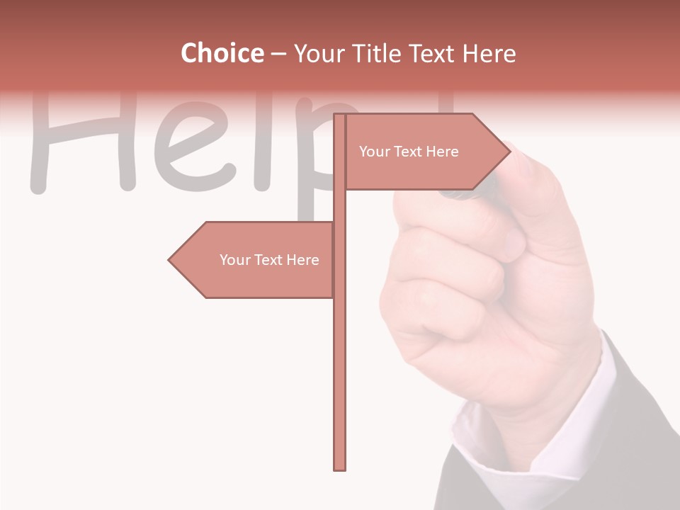 Senior  Assistance Holding Hands PowerPoint Template