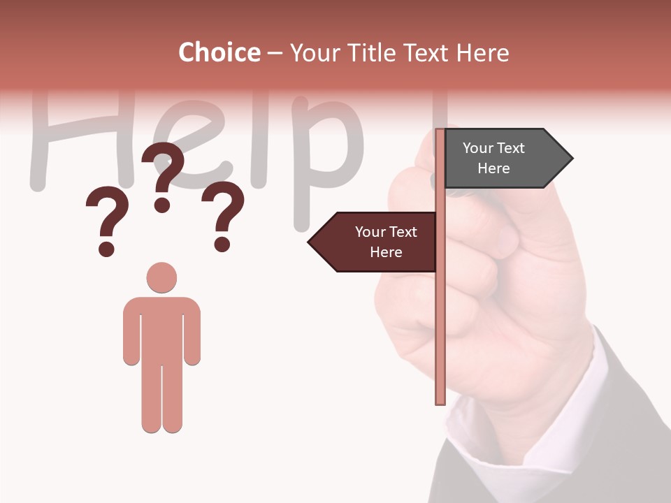 Senior  Assistance Holding Hands PowerPoint Template