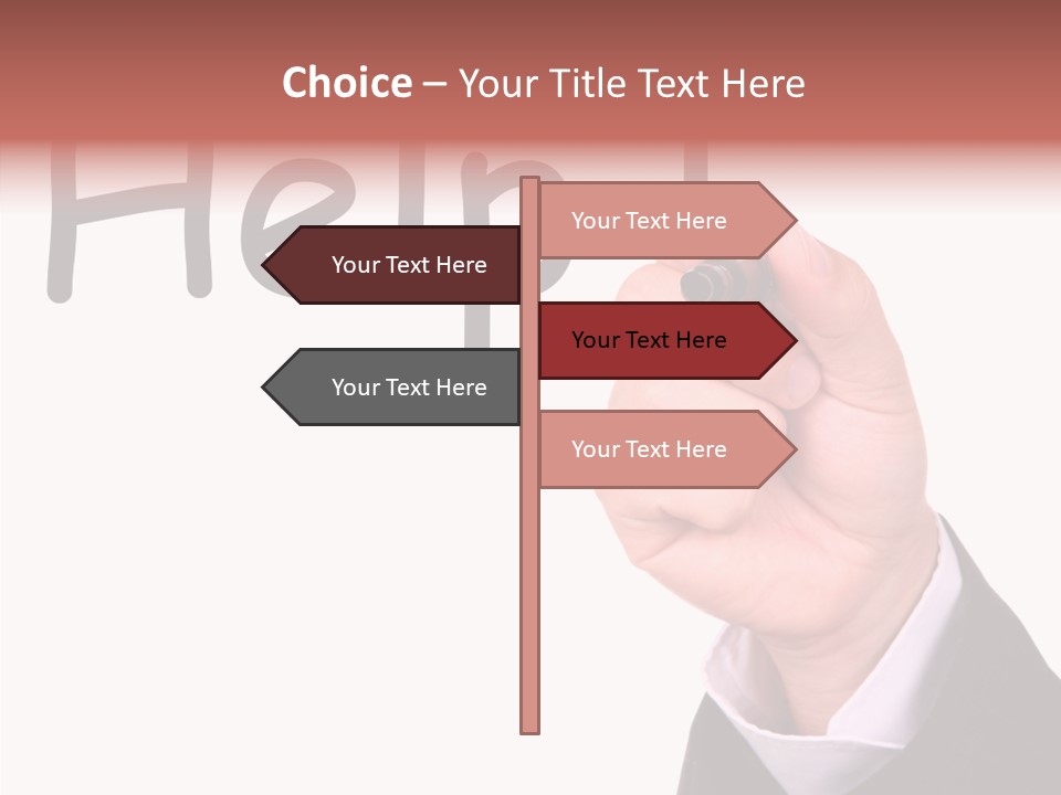 Senior  Assistance Holding Hands PowerPoint Template