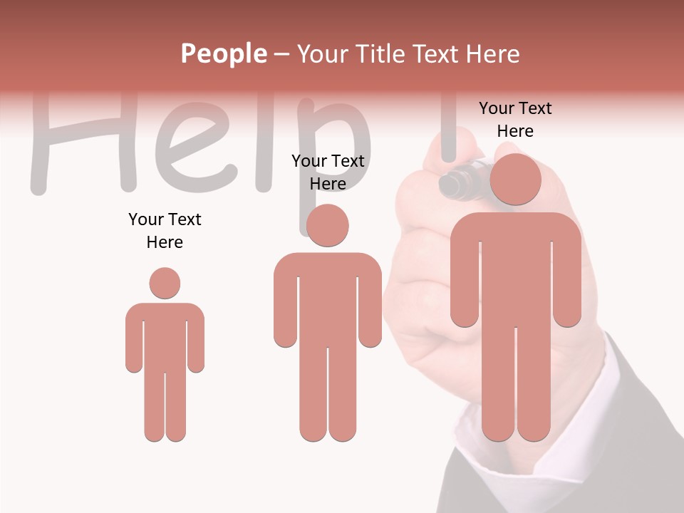 Senior  Assistance Holding Hands PowerPoint Template