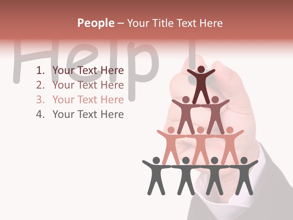 Senior  Assistance Holding Hands PowerPoint Template