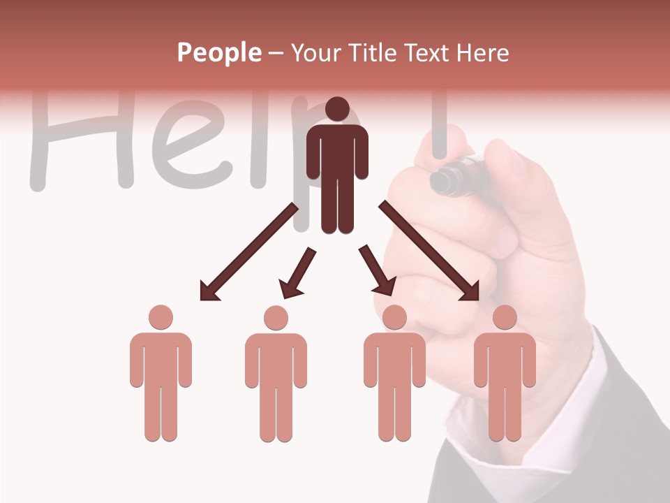 Senior  Assistance Holding Hands PowerPoint Template