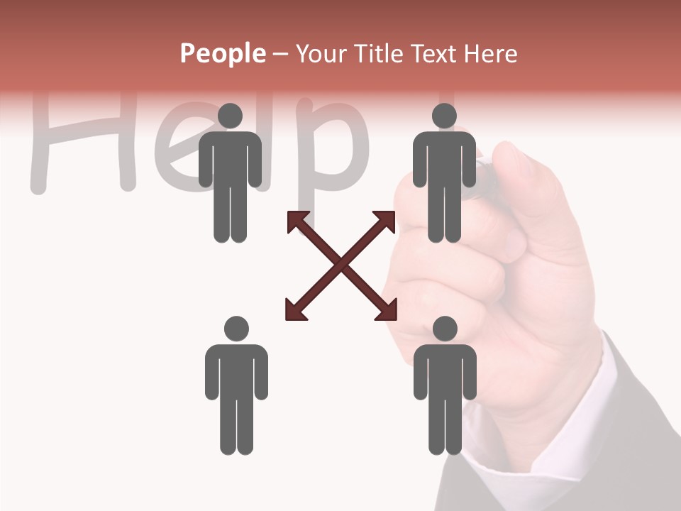 Senior  Assistance Holding Hands PowerPoint Template