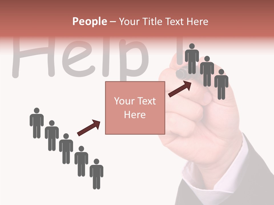 Senior  Assistance Holding Hands PowerPoint Template