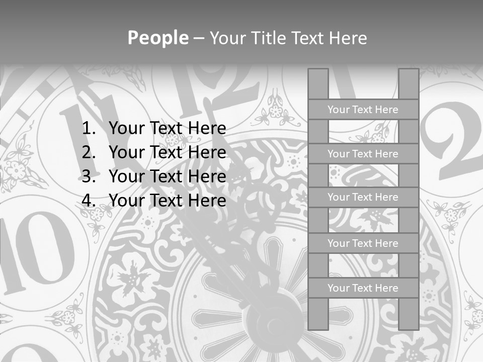 Elderly Human Sharing PowerPoint Template