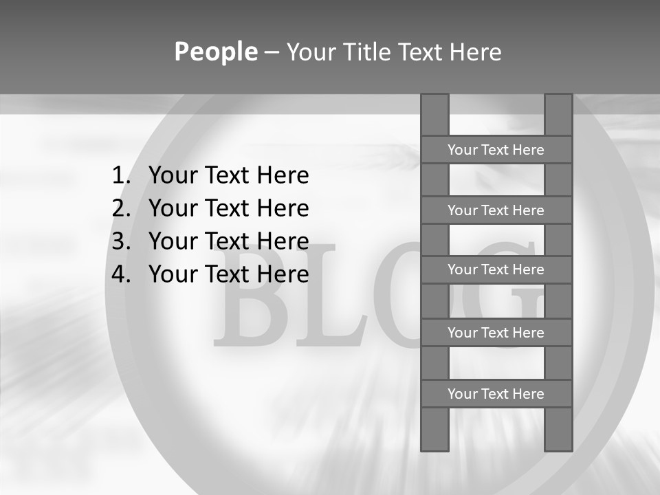 Senior  Women Close Up PowerPoint Template