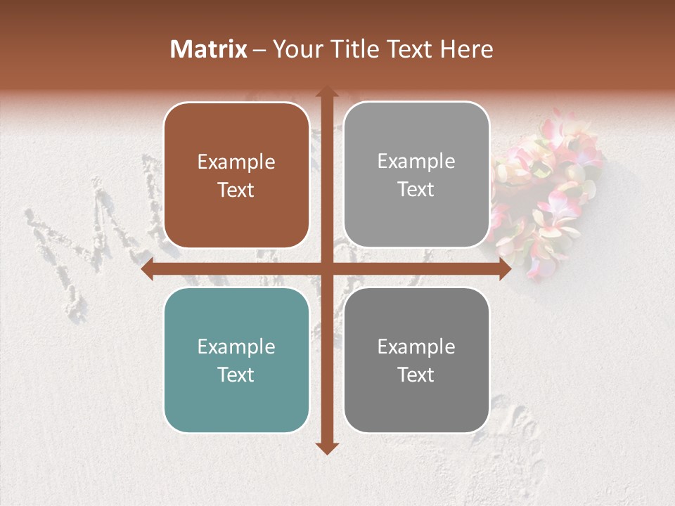 Female Hand Holding Hands PowerPoint Template