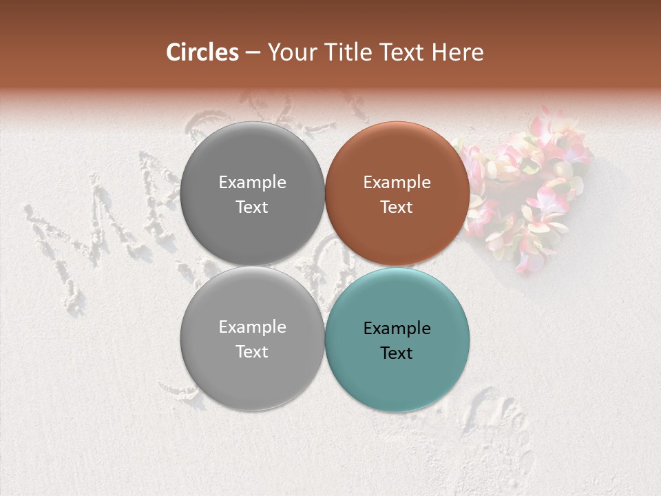 Female Hand Holding Hands PowerPoint Template