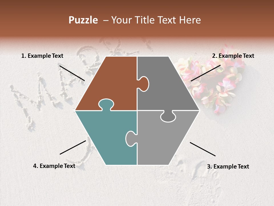 Female Hand Holding Hands PowerPoint Template