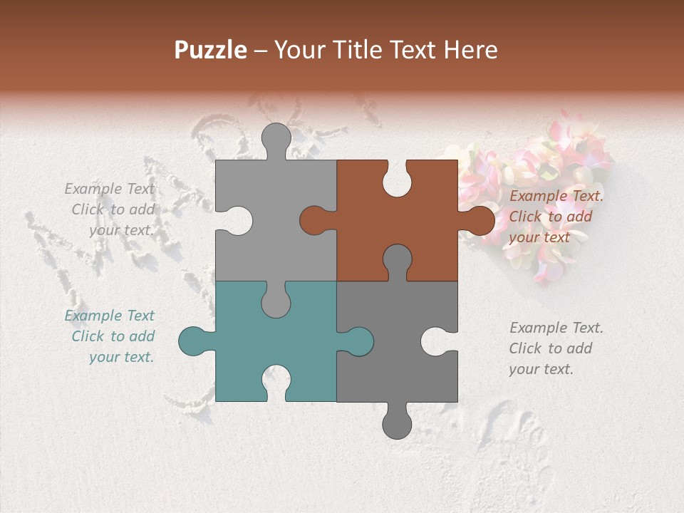 Female Hand Holding Hands PowerPoint Template