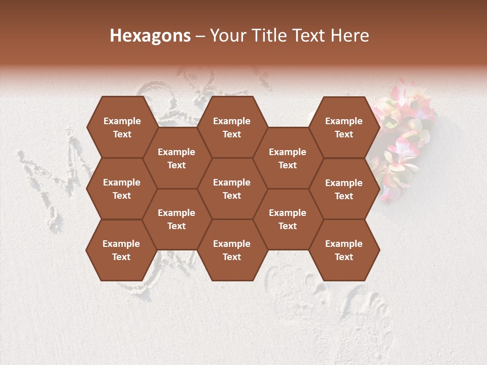 Female Hand Holding Hands PowerPoint Template