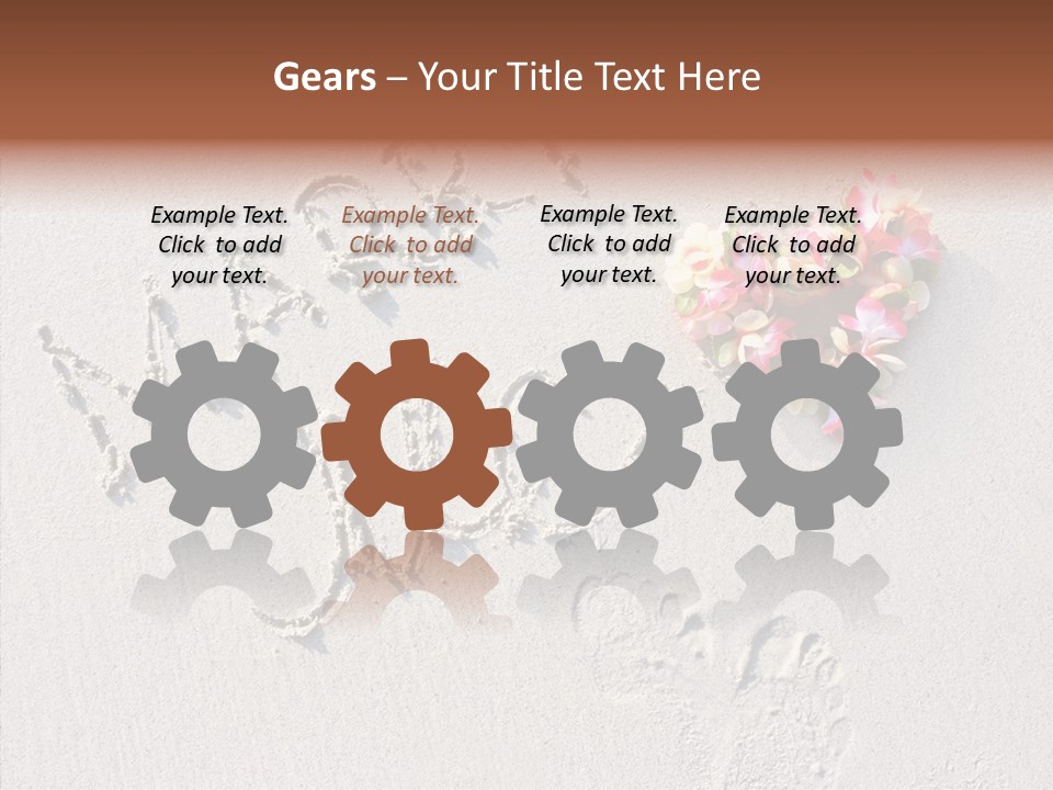 Female Hand Holding Hands PowerPoint Template