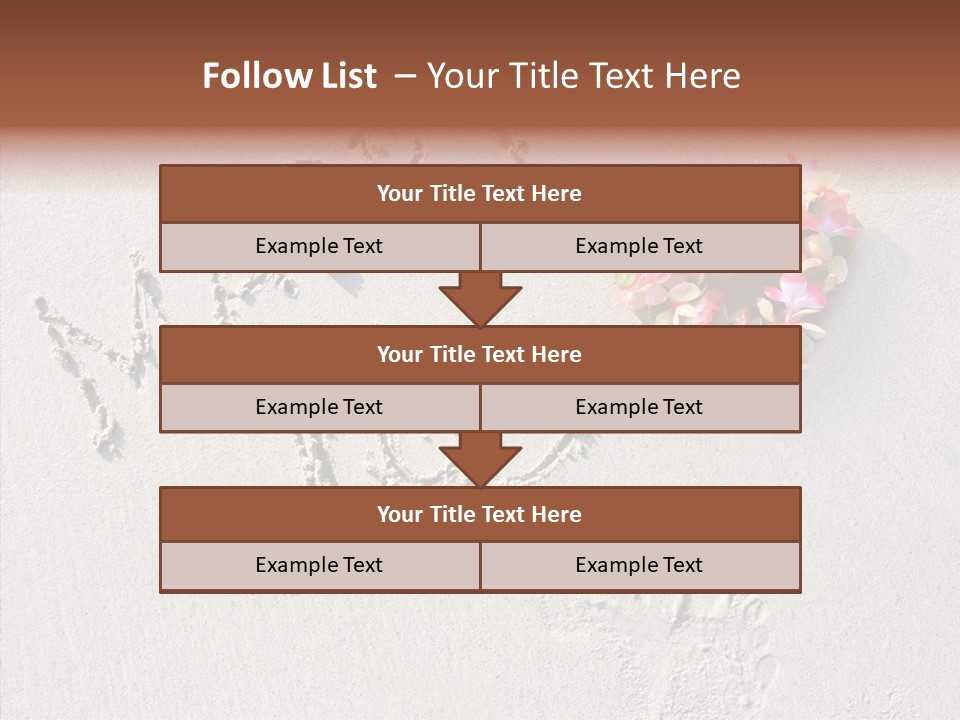 Female Hand Holding Hands PowerPoint Template